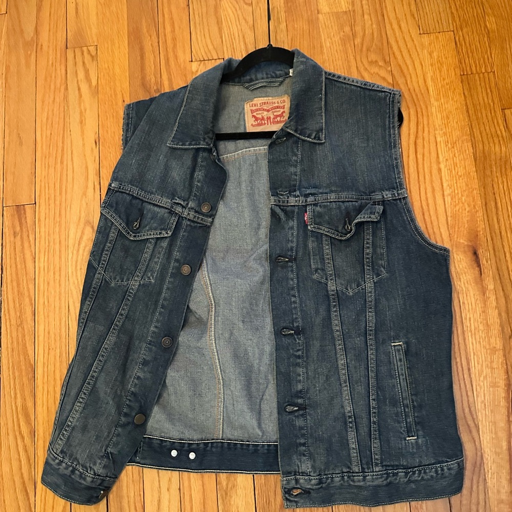 Levi's Blue Denim Vest